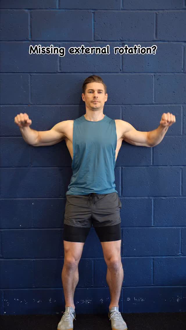 Restore your external rotation… If you can’t do this, it ‘could’ be due ...