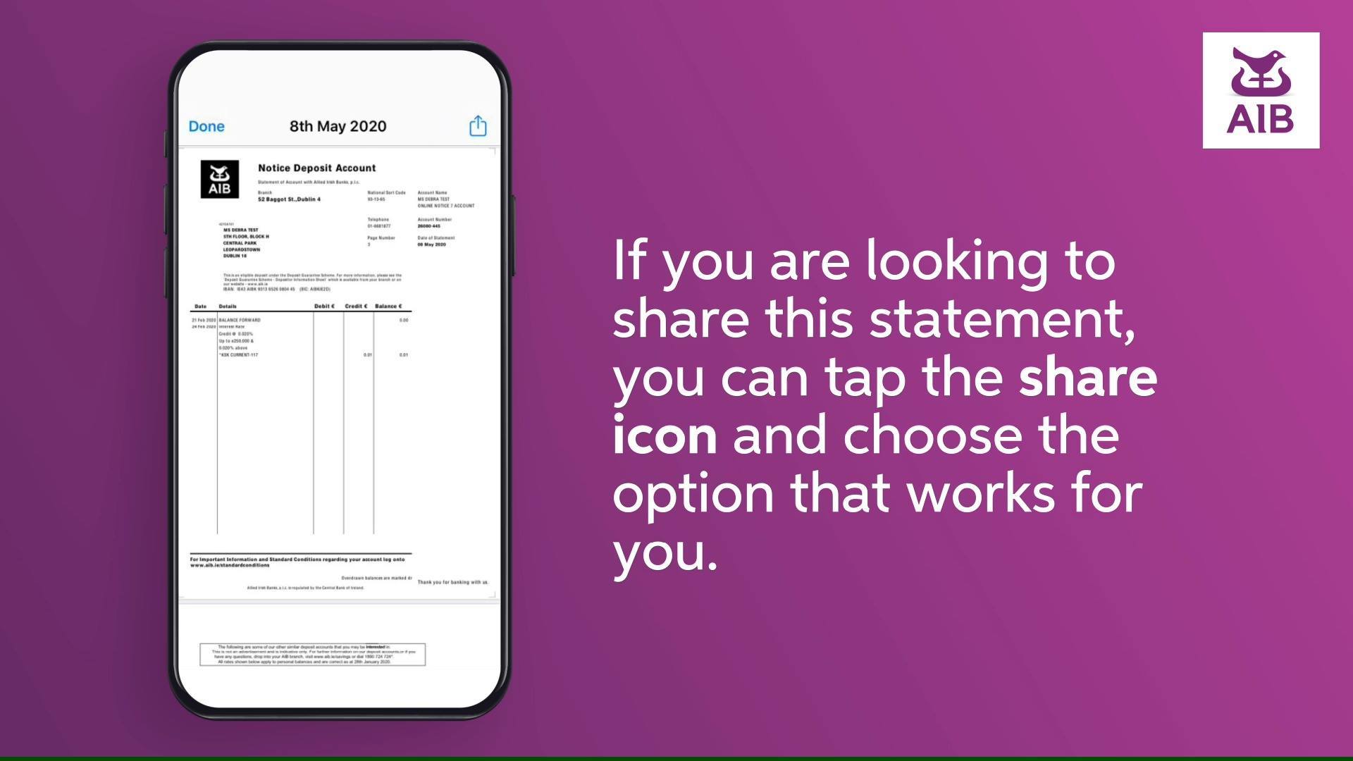 Completing your business tax returns? 📝Use the AIB app to view, share ...