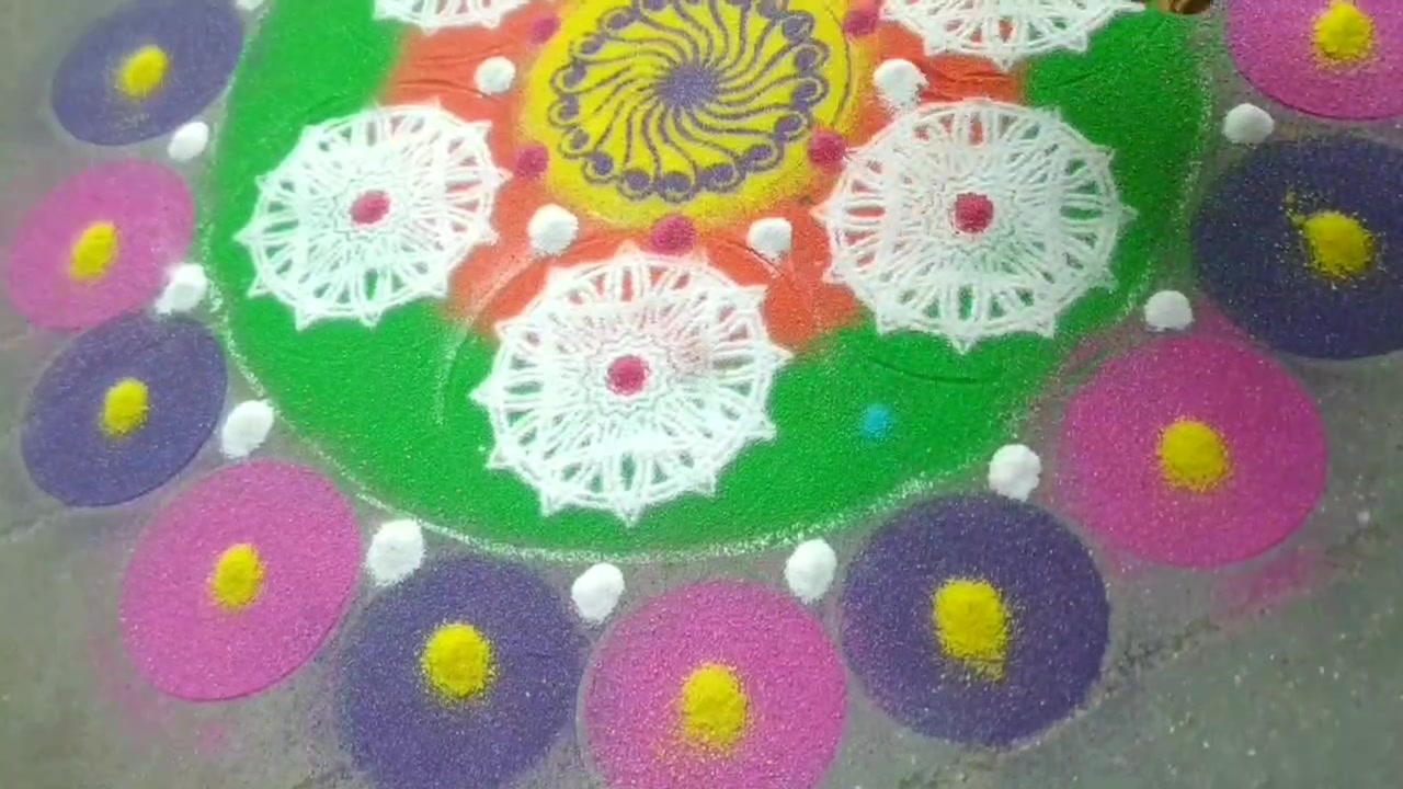 Modi Vignesh Art Teacher - Easy rangoli designs/ Grahan ke din bhi ...
