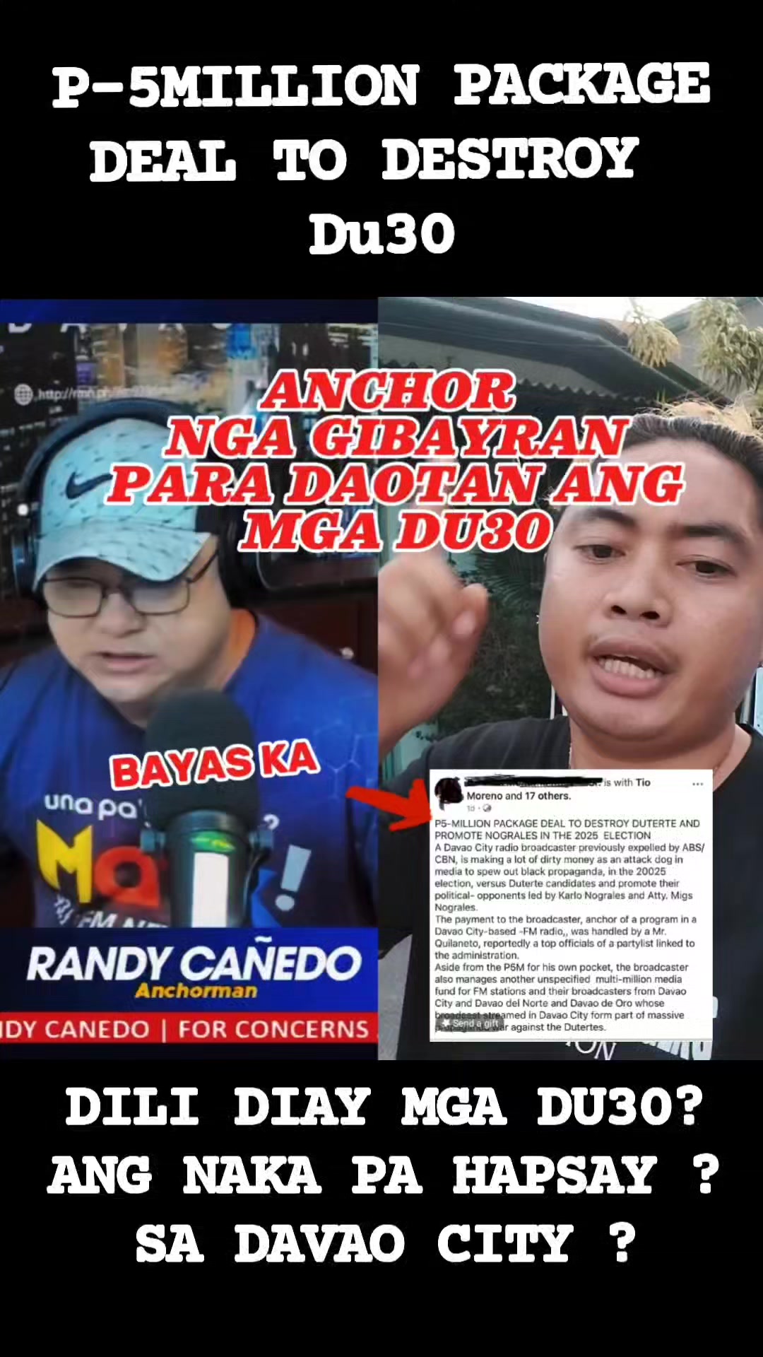 RANDY CAÑEDO IDOL KA NG TAONG BAYAN NGAYON WALA NA E UNFOLLOW KANA # ...