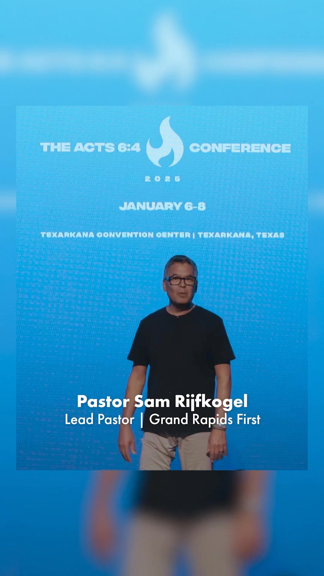 Pastor Sam Rijfkogel invites you to join him @ the 2026 ACTS 6:4 ...