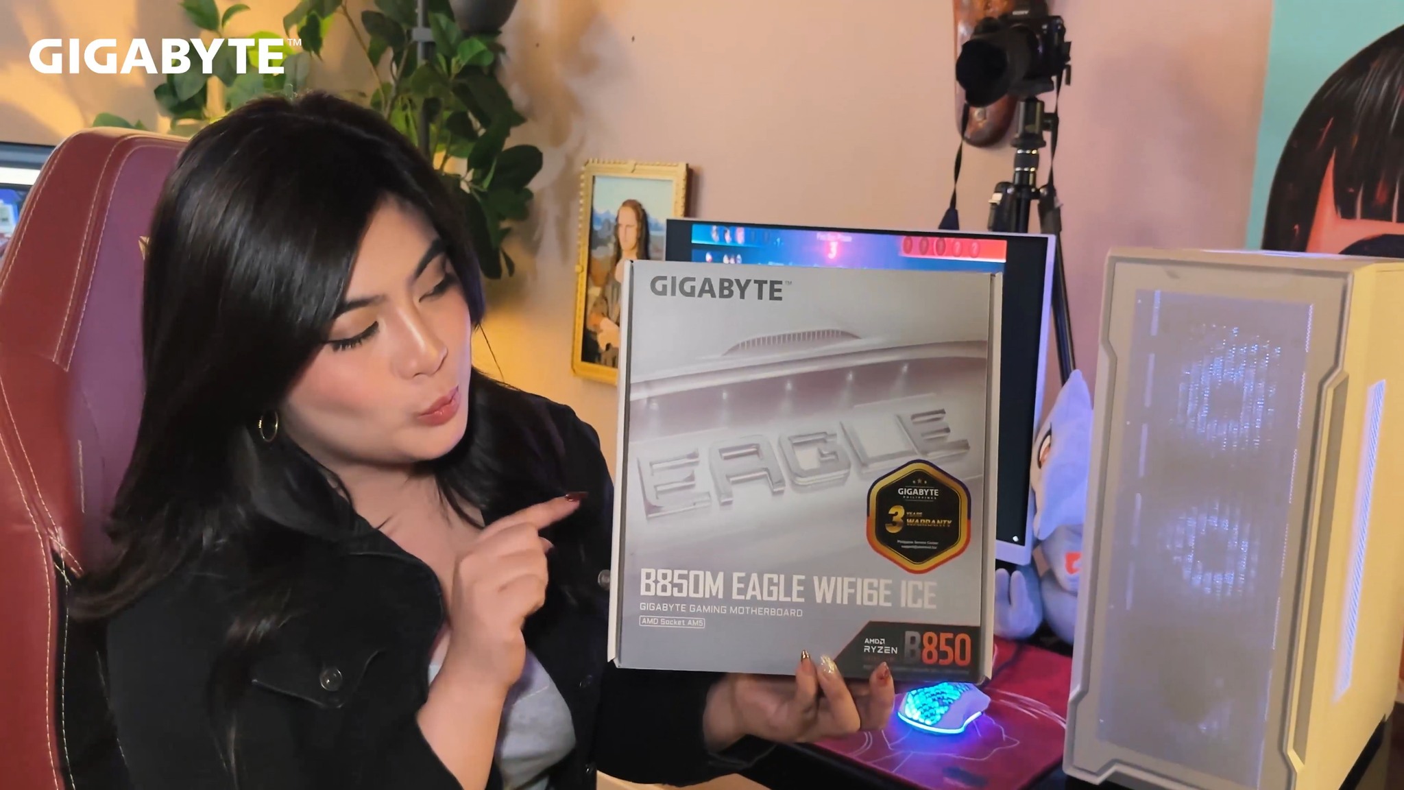 Make your dream white PC build possible with the Gigabyte B850M