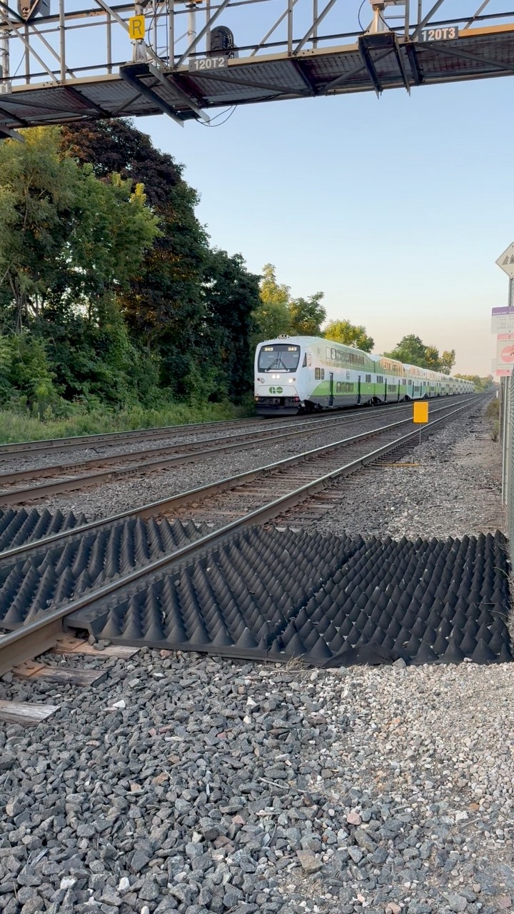 An Eastbound Go Train is heading to Toronto Union Station. #railfan, # ...