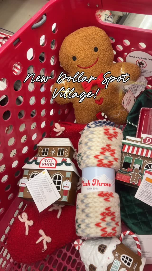 NEW in the Target dollar spot! New $5 light up gingerbread village ...