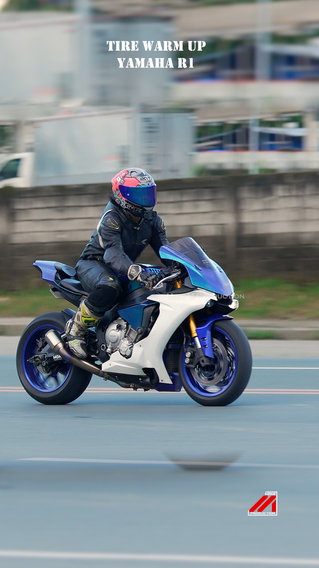Yamaha R1 Tire Warm Up 🔥🫡 🎥 Shot by Mike M. Production Edited October ...