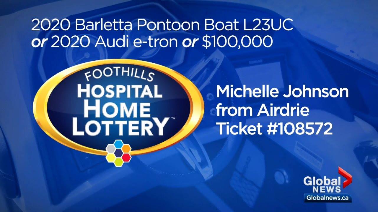 Foothills Hospital Home Lottery 2020 Barletta L23UC pontoon boat or
