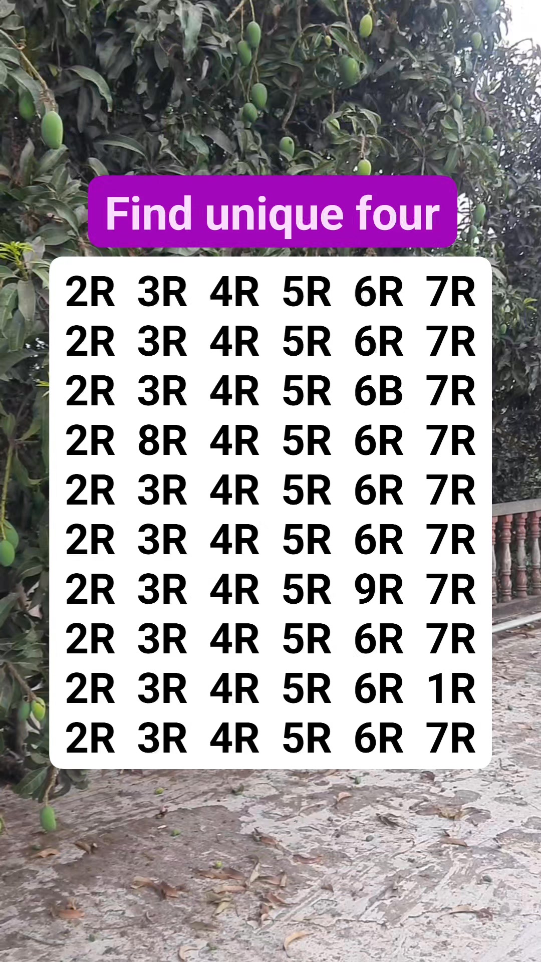 Find unique 4 #reelschallenge #foryouシ #usareels #IQ #mistake # ...