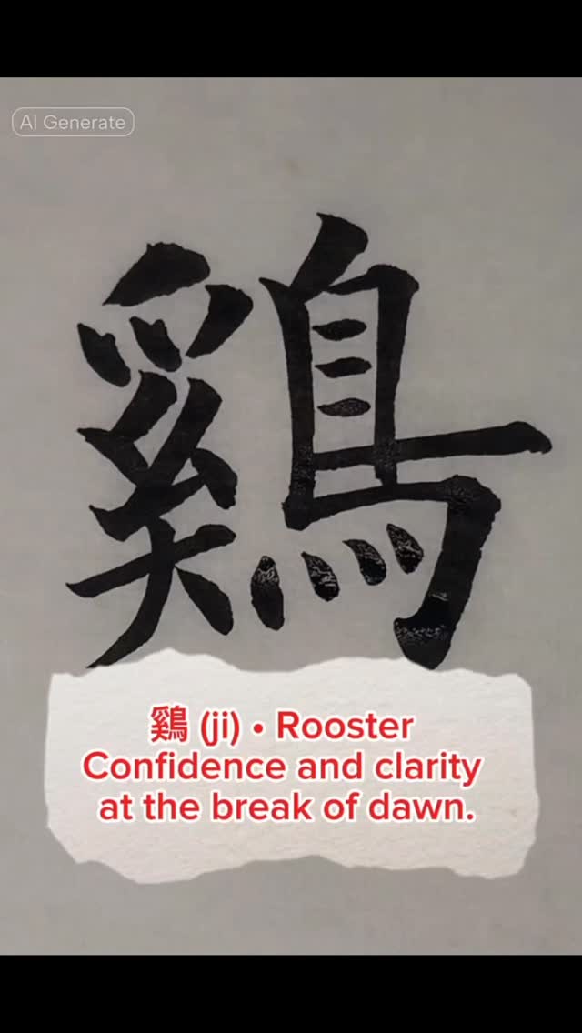 鷄 • Rooster - Confidence and clarity at the break of dawn. #鸡 ...