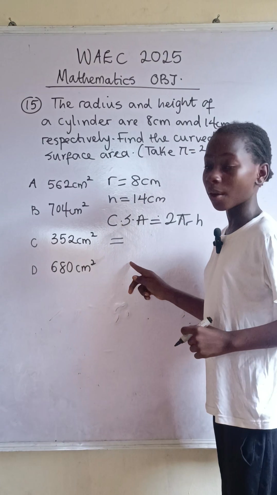 Waec 2025 Question 15 #facebookreelsviral #mathematics | Heritage Ben ...