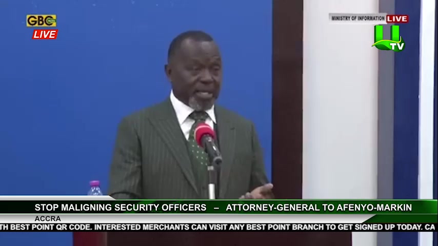 Stop maligning security officers – Attorney General to Afenyo-Markin # ...