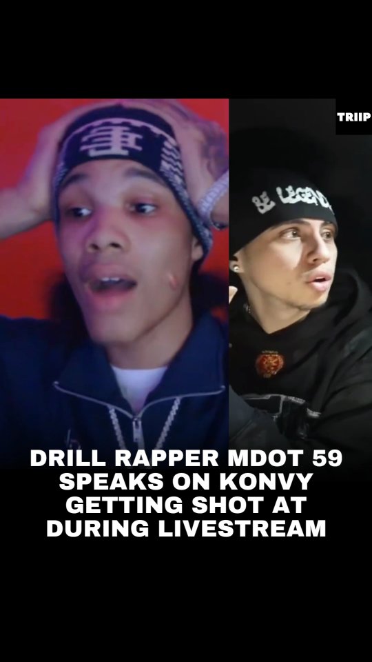 New York drill rapper Mdot 59 speaks on a shooting that happened during ...