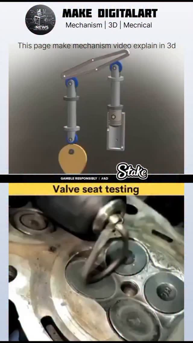 Read in caption for details👇 A valve seat testing mechanism is used to ...