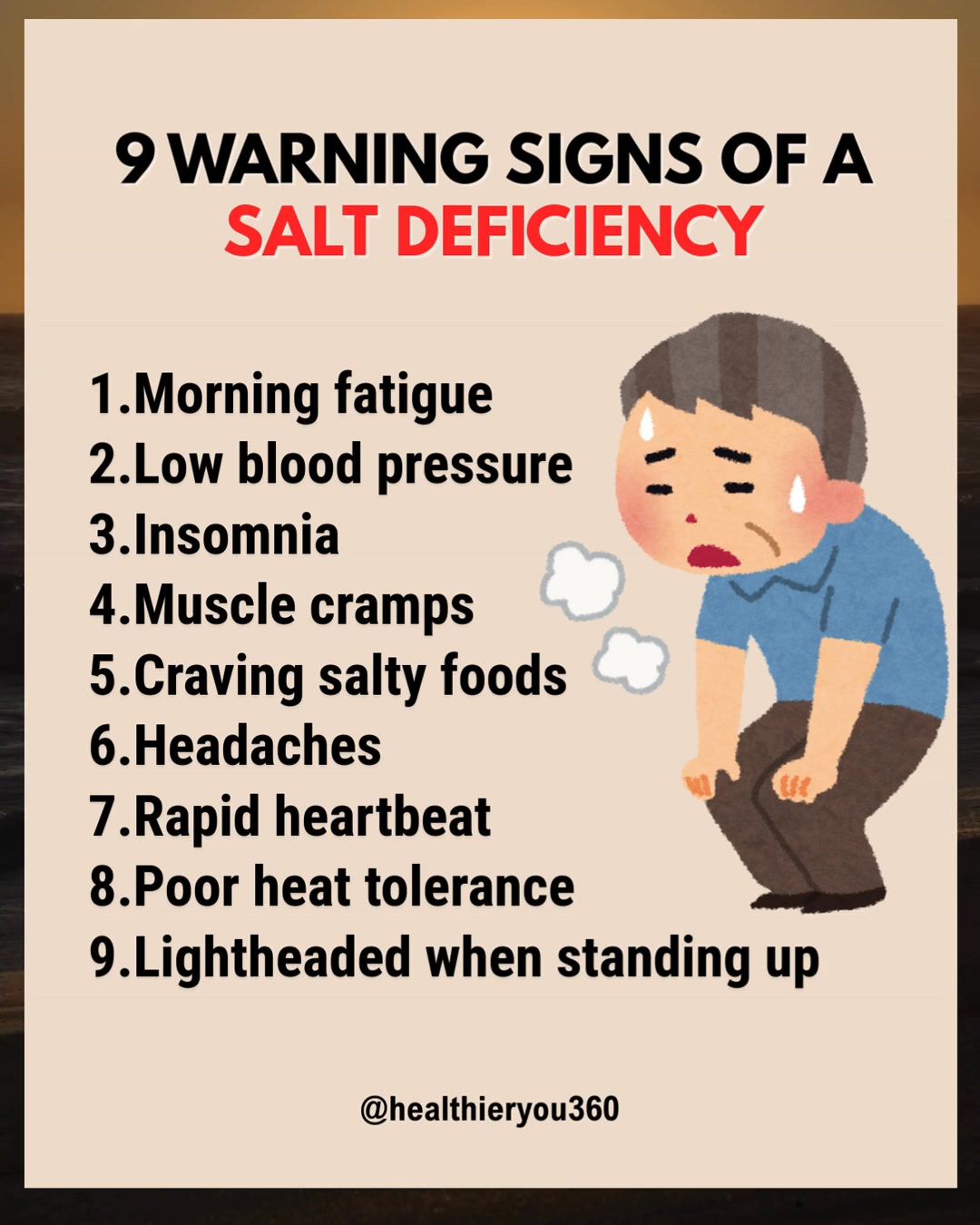 9 Signs Your Body Is Begging for Salt. #Sodium #NutrientDeficiency # ...
