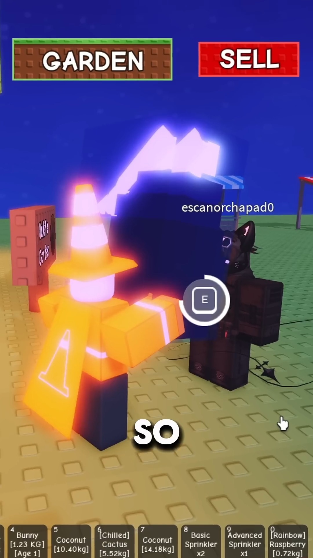 Gifting everyone in grow a garden #roblox #meenyu