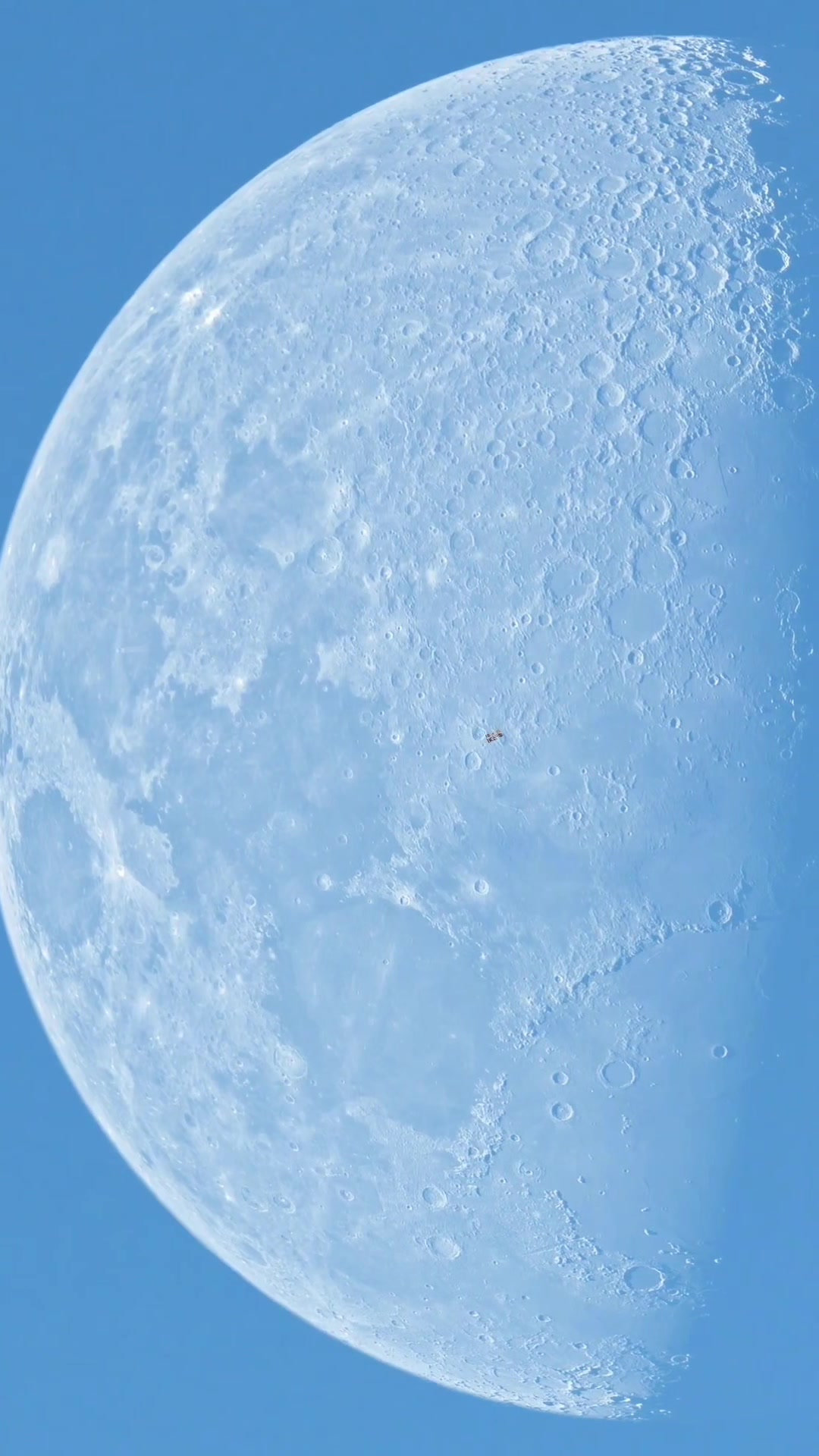 While focusing on the Moon, a mysterious object suddenly passed across ...