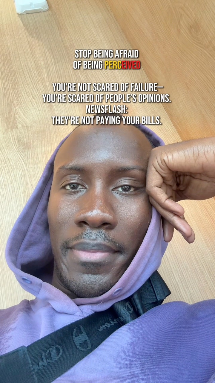 You're not scared of failure—you're scared of people's opinions ...