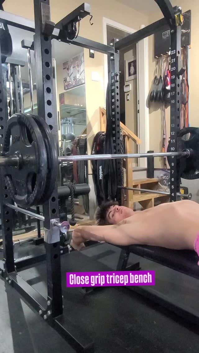 Imagine. 16 years old and doing a tricep bench easily 225 lb for reps ...