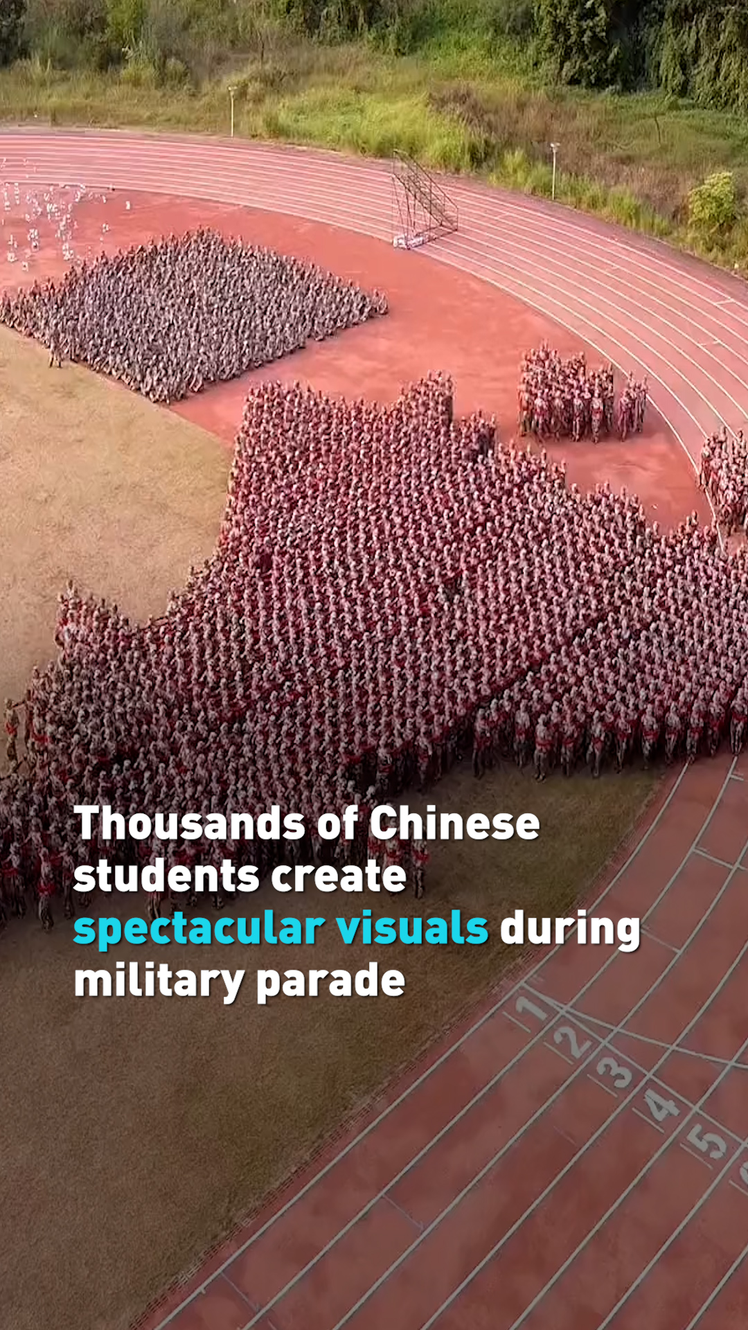 Thousands of first year Chinese students from Guangdong University of ...