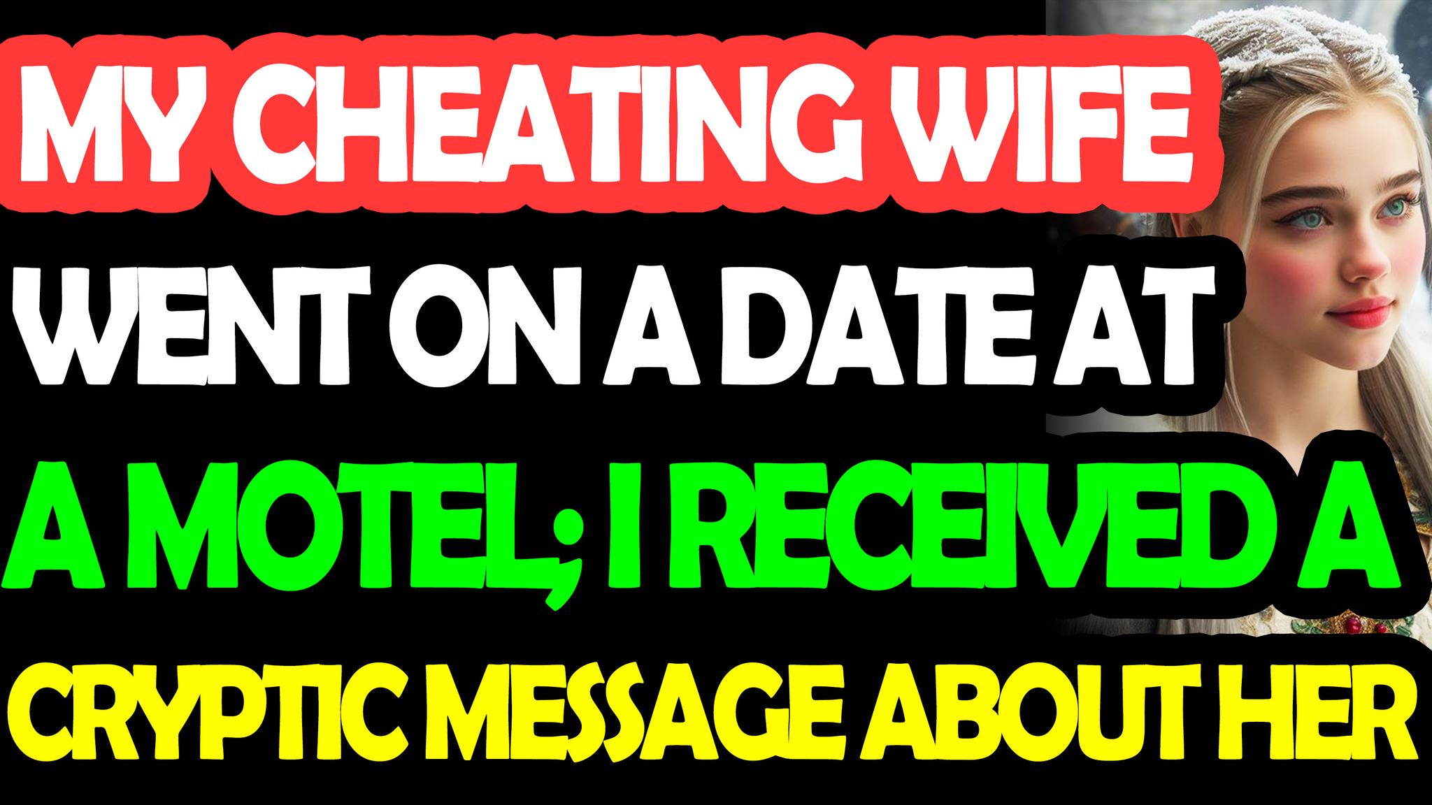 My cheating wife went on a date at a motel; I received a cryptic ...