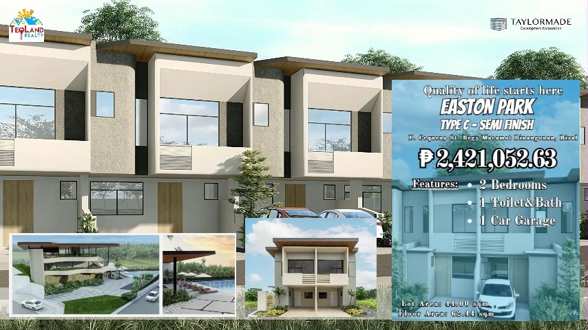 EASTON PARK 🏠 📍F. Cequeña Street Brgy. Macamot, Binangonan Rizal