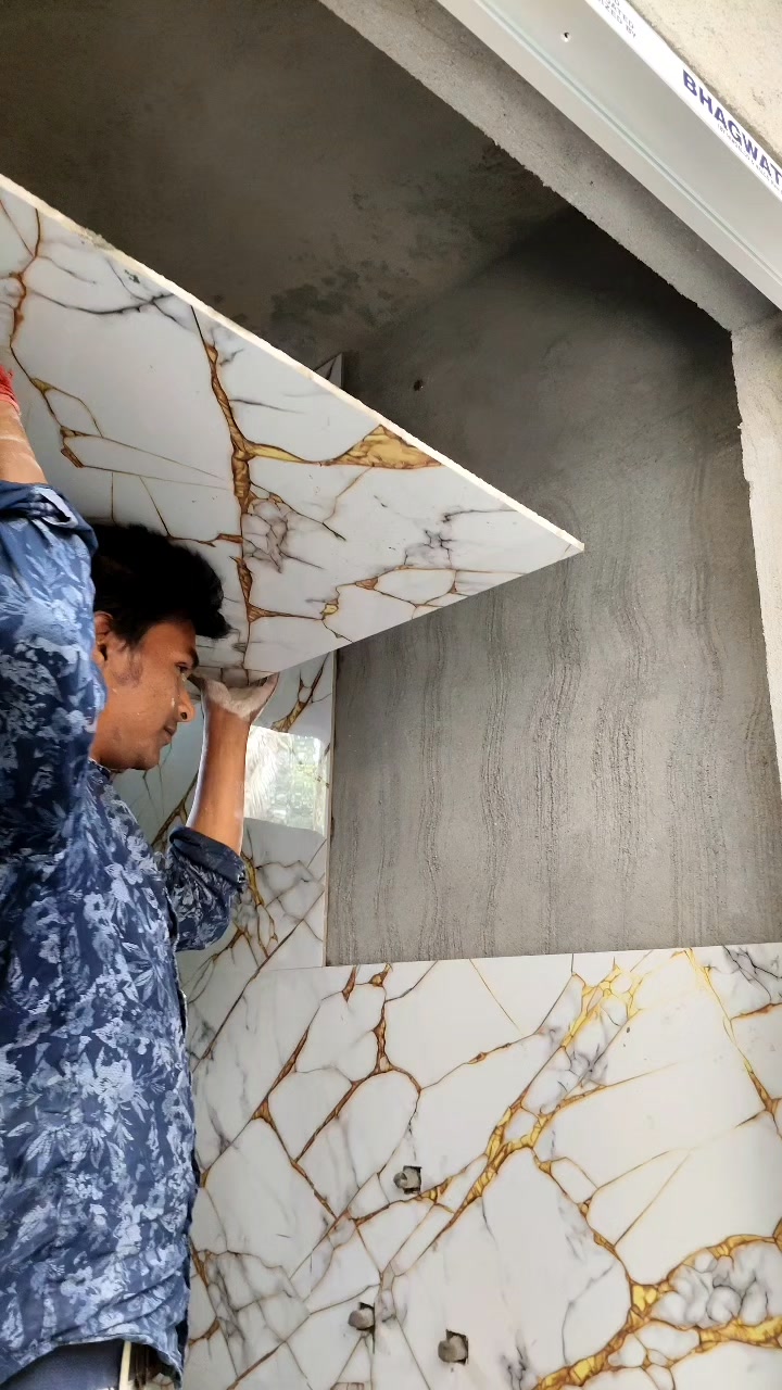 Design wall tiles fitting ☺️ #design #wall #walltiles # ...