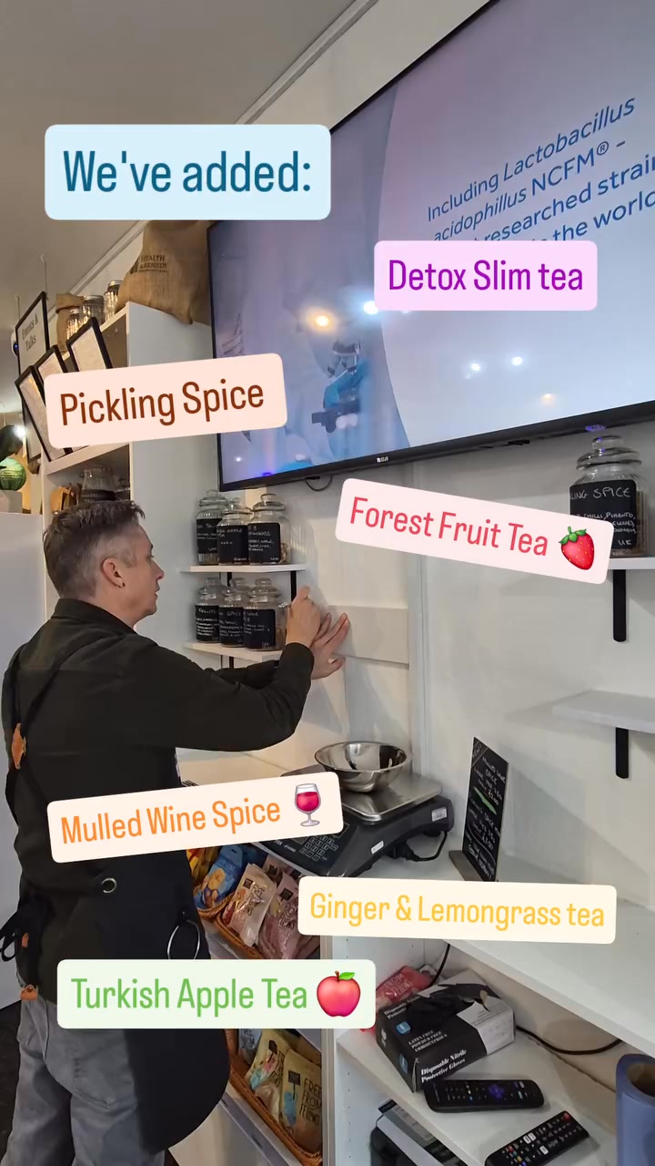 NEW TEAS! ☕ We've added: 🍏 Turkish Apple 🫚 Lemon & Gingergrass 🍓 Forest ...