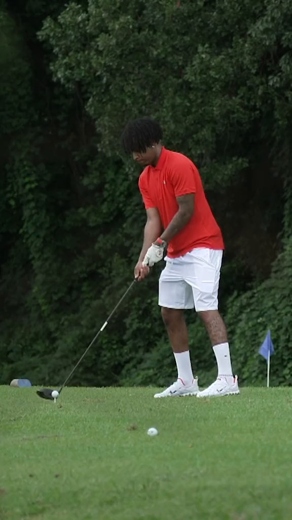 Where did it go?” 21 Savage gettin' his golf on 😅 (via PGA TOUR