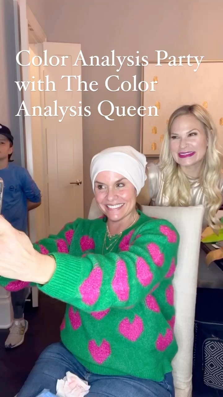 Color Analysis party!! Every lady had a different color palette there ...