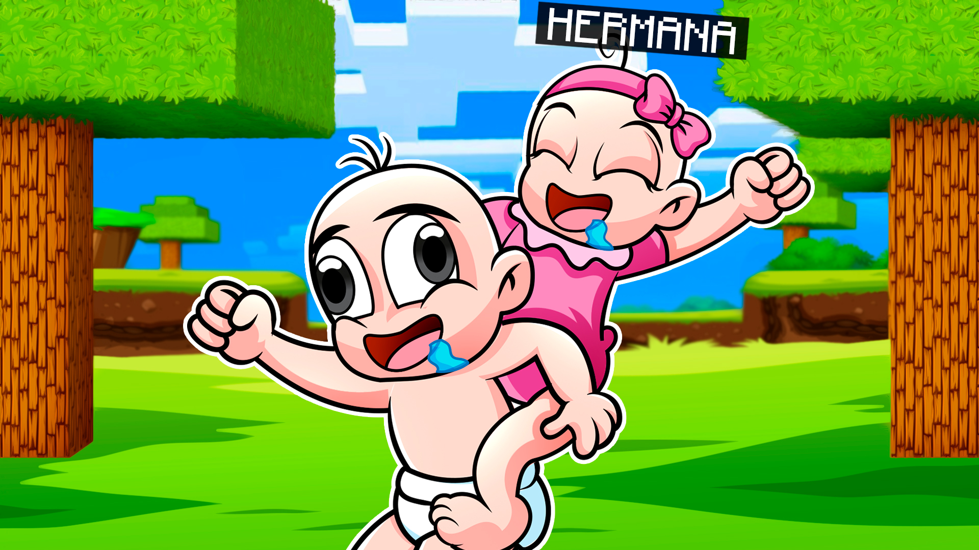 BEBE NOOB SE ENCUENTRA ATRAPADO EN UN CHUNK CON LOS BEBECITOS en ...