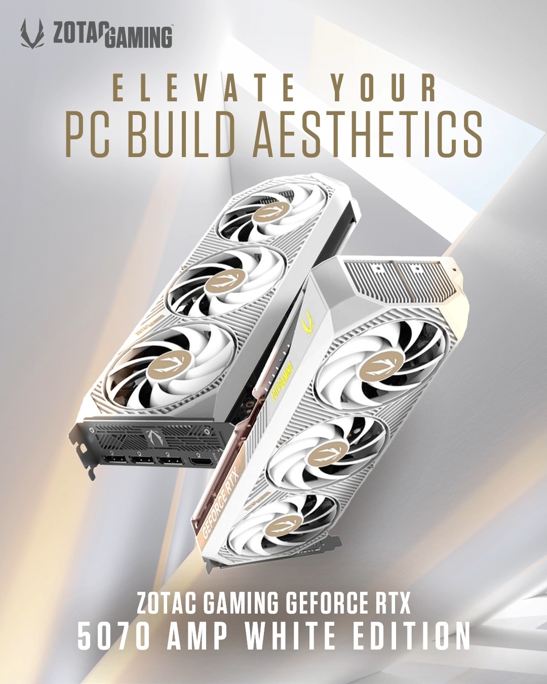 Elegant white aesthetics with next-gen performance. #ZOTAC