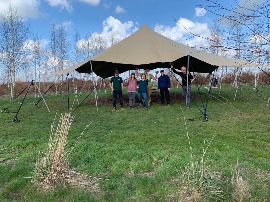 zelt 6x8 XXL Partyzelt 6x8m Condition:Sehr gut SUNDISCOUNT | Solafskærmningsshop med Dakota