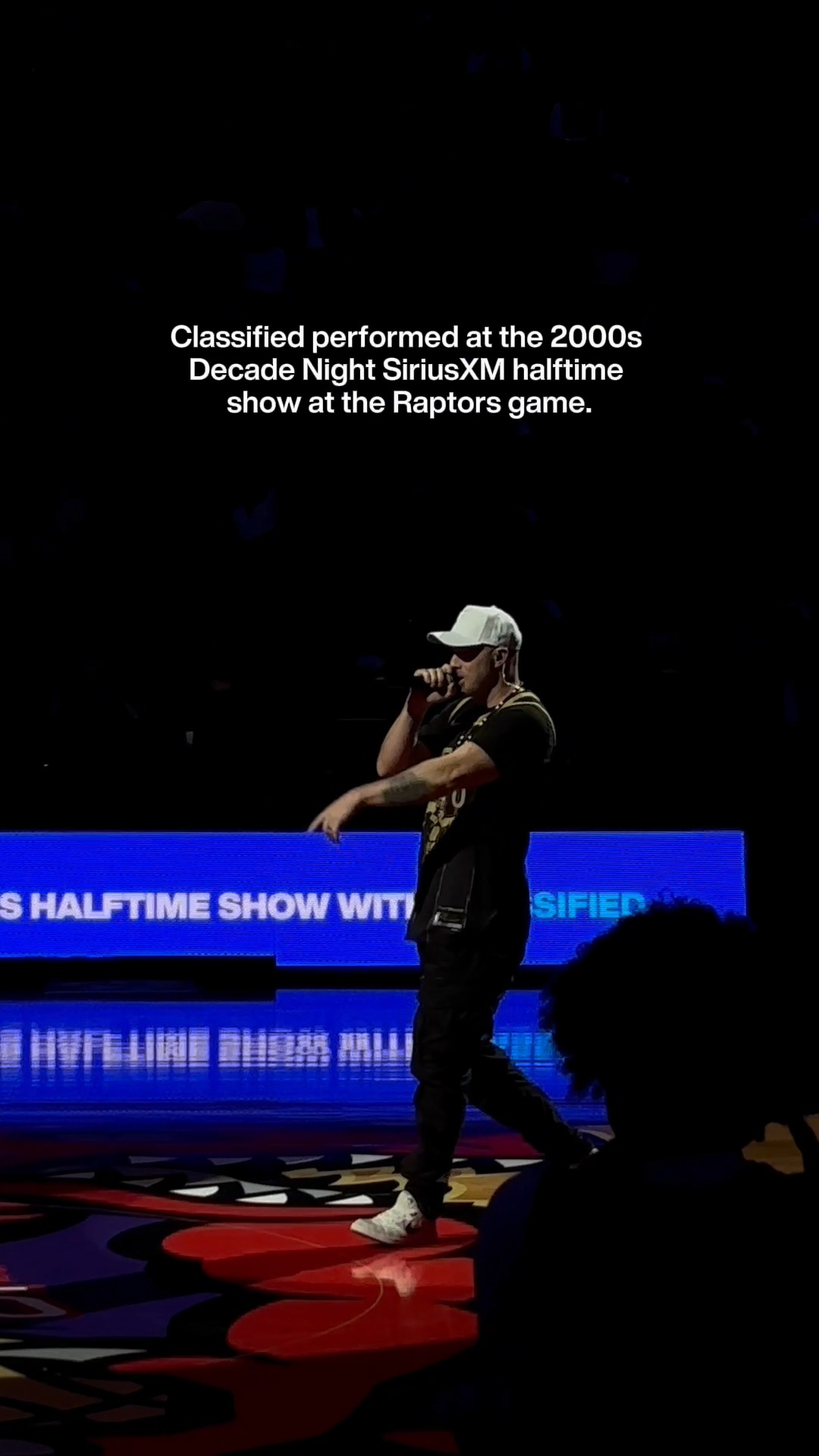 When you go to the Raptors game and there’s a halftime performance ...