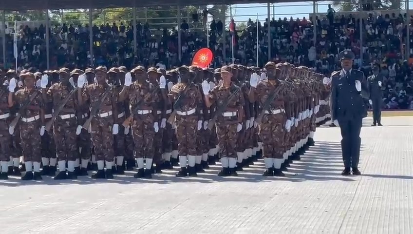 OATH TAKING … Police graduates take their oaths during their graduation ...
