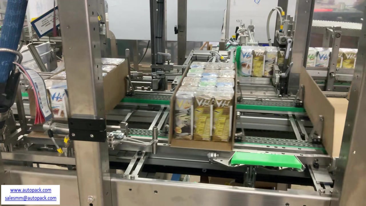 Tray Packing and Shrink wrapping system. - With single lane infeed for ...