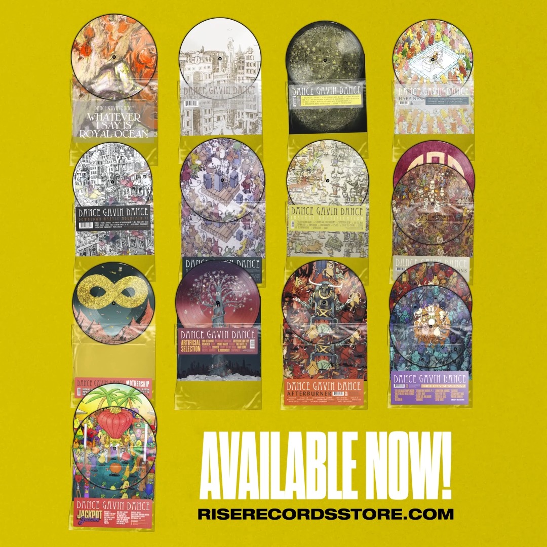 The Dance Gavin Dance Picture Disc Collection. All 13 titles
