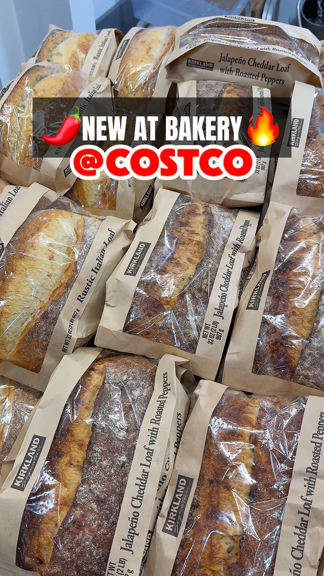 Costco just dropped a brand-new bakery item—Jalapeño Cheddar Bread! 🧀🌶️ ...
