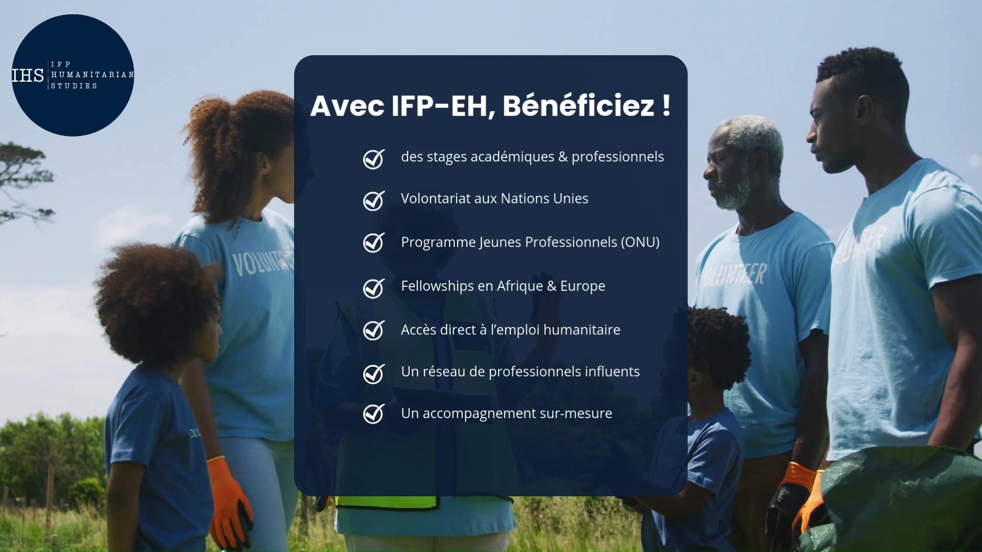 IFP-Humanitarian Studies est bien plus qu’une institut : un tremplin ...