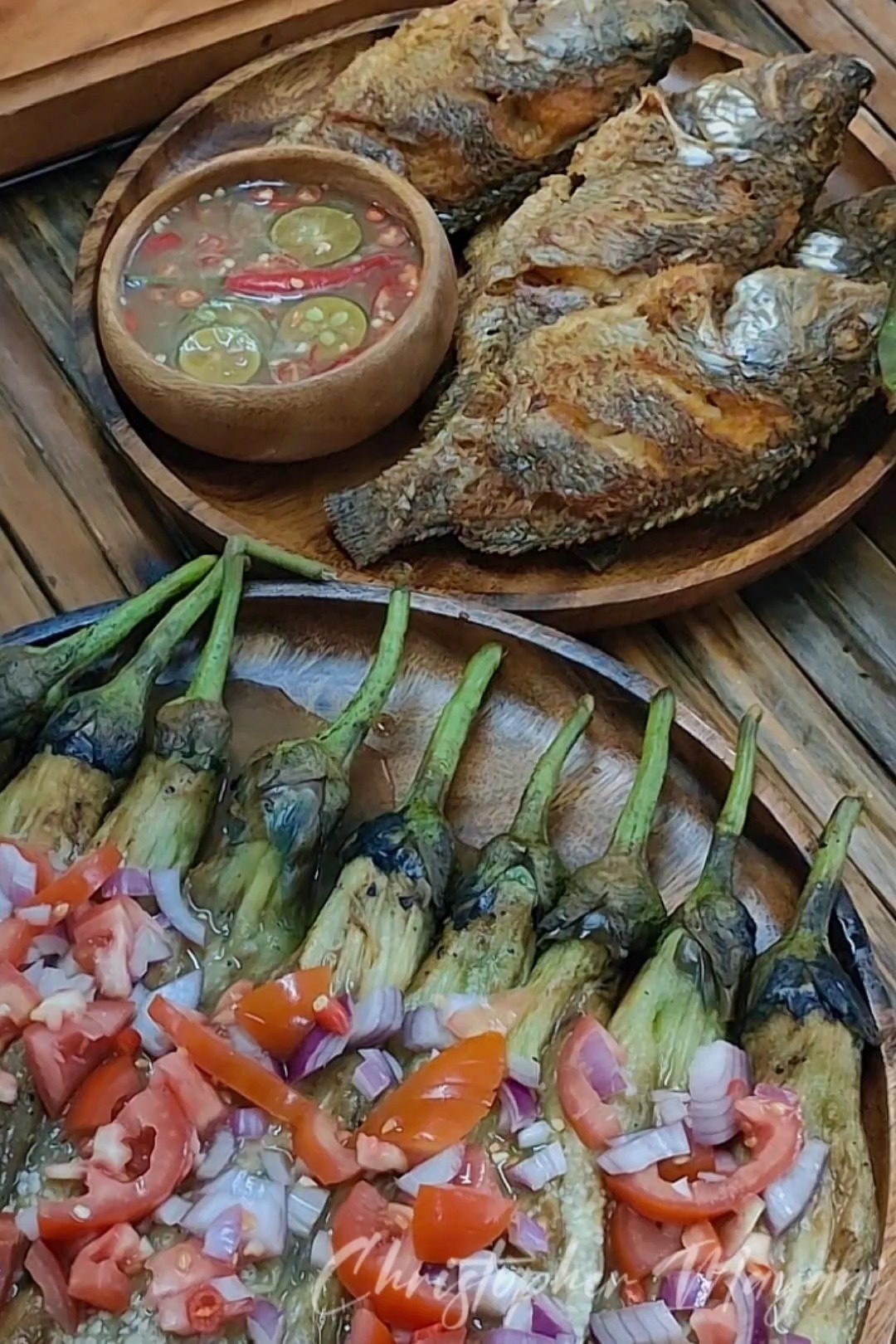 Ensaladang Talong at Pritong Tilapia #tilapia #ensalada #talong # ...
