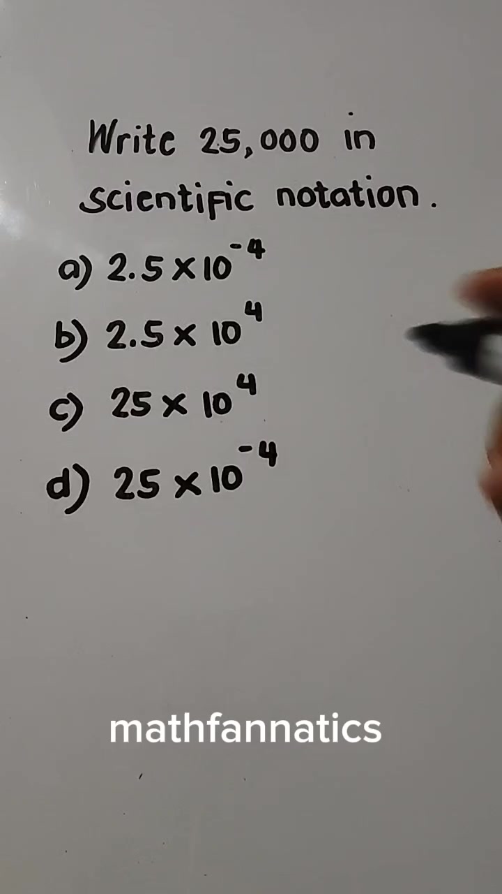 A review on scientific notation. Another 