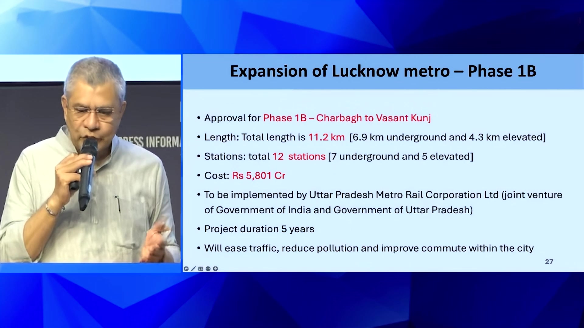 Lucknow Metro Phase-1B approved by the Cabinet. 🚇 Charbagh to Vasant ...