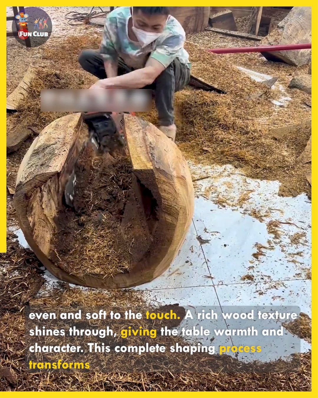 Strong Tables Crafted from Raw Blocks. #woodworking | Fun club | Facebook