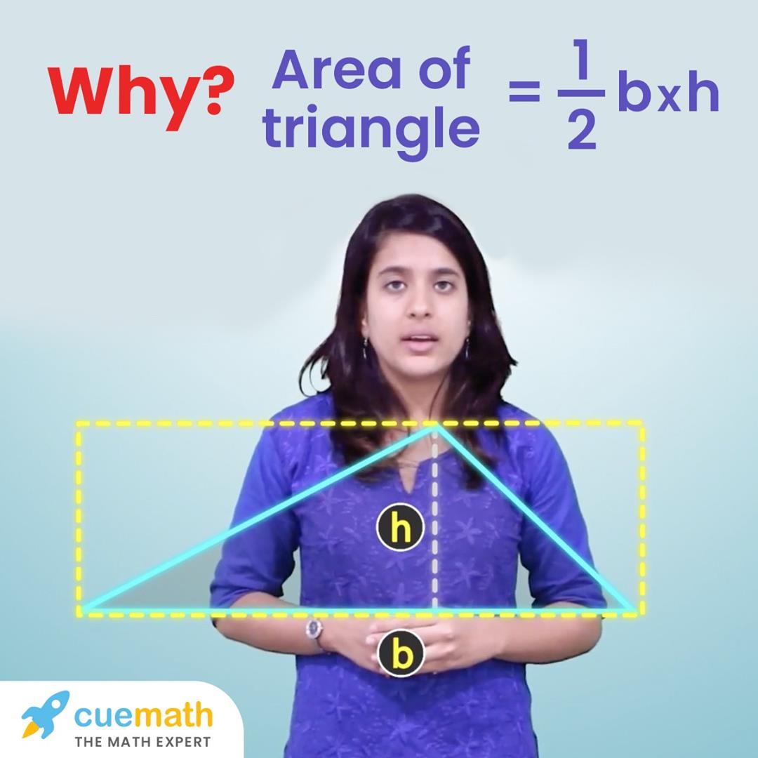 Cuemath - The area of a triangle is 1/2 base x height.... | Facebook
