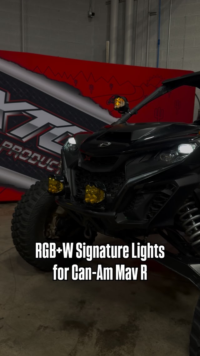 Add a little bit of 🌶️ to your @canamoffroad Mav R with our RGB+W ...