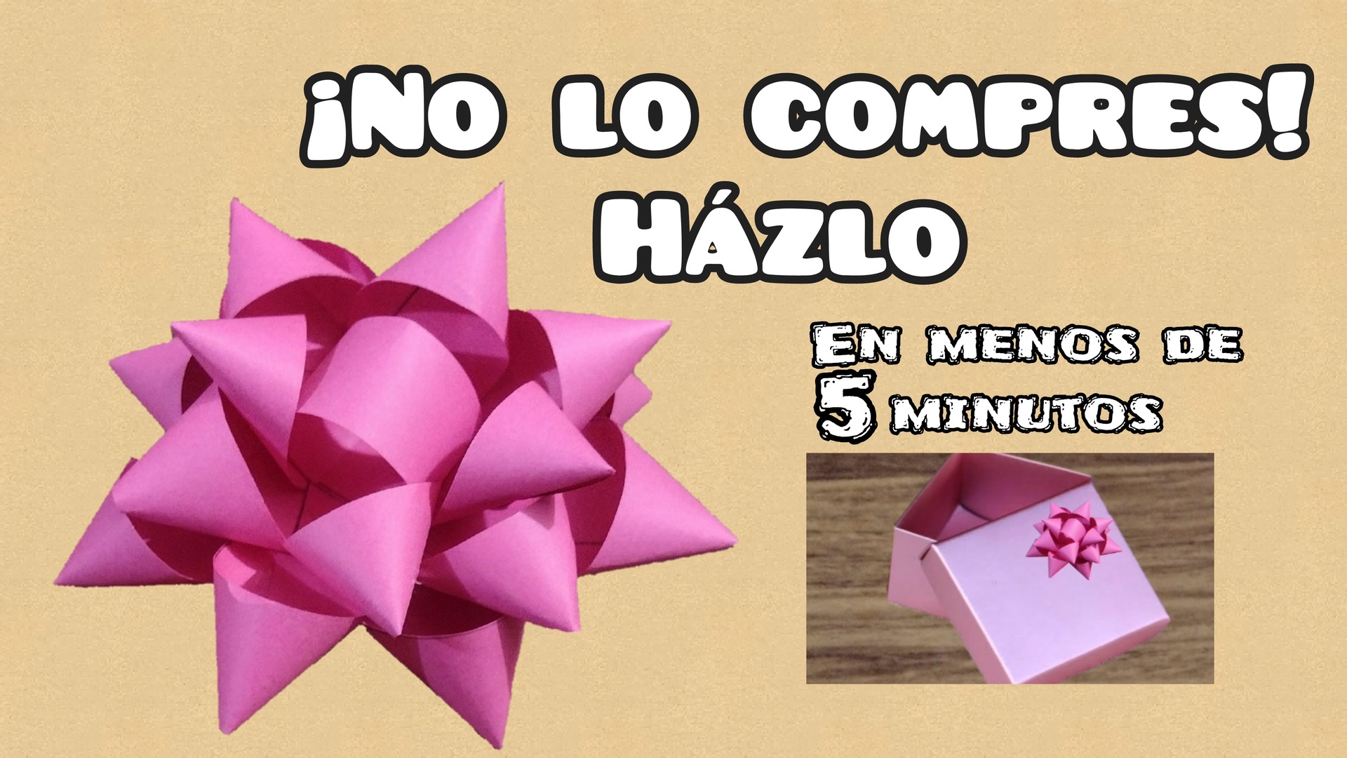 Moño de papel para decorar tus regalos/ Realizalo en menos de 5 minutos ...