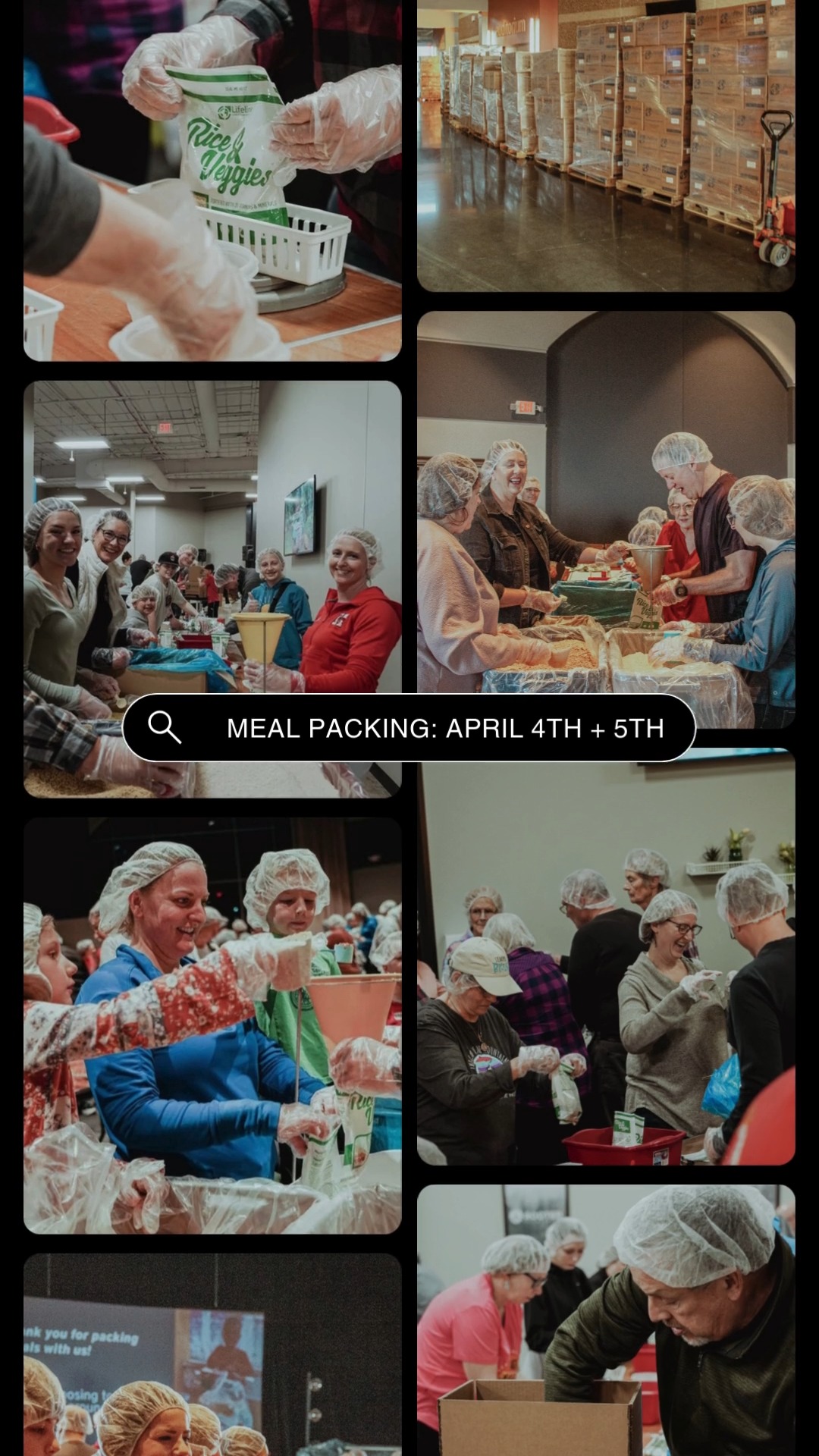 MEAL PACKING is next month, April 4th and 5th. We will be packing ...