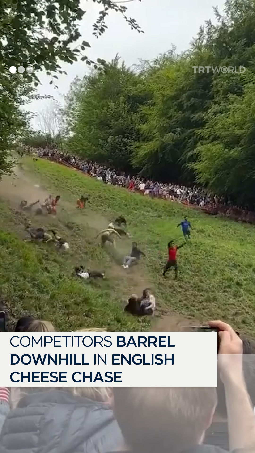 One competitor was airlifted to hospital after being injured during the ...