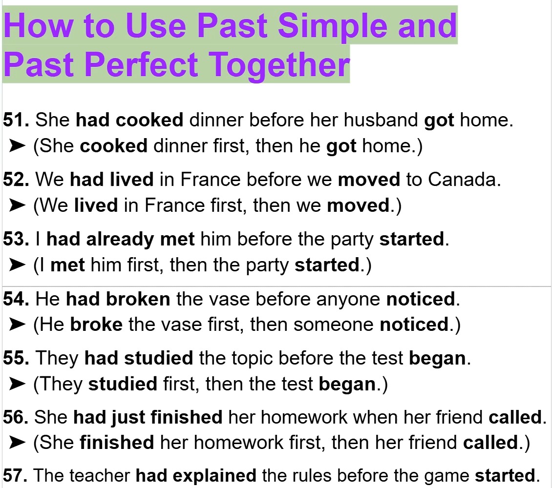 How to Use Past Simple and Past Perfect Together | Empowering English ...