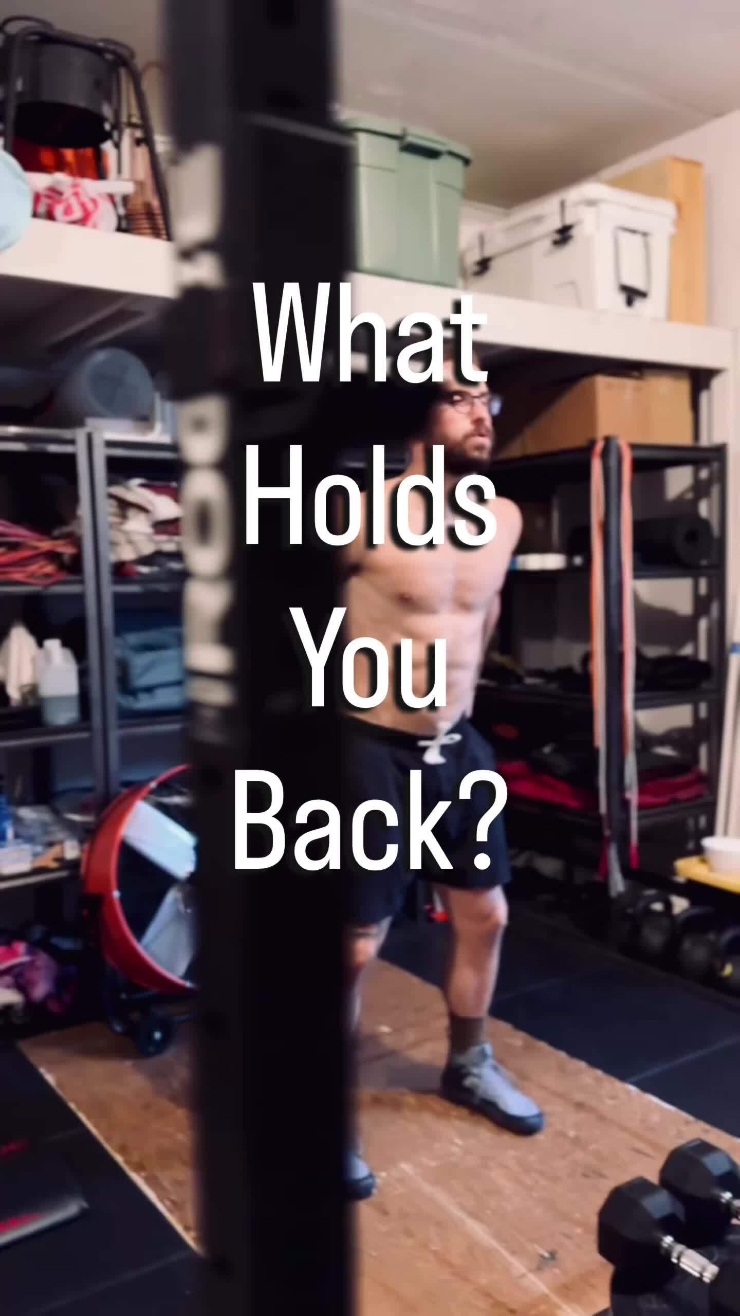 At the end of the day, there's really nothing holding you back, except ...
