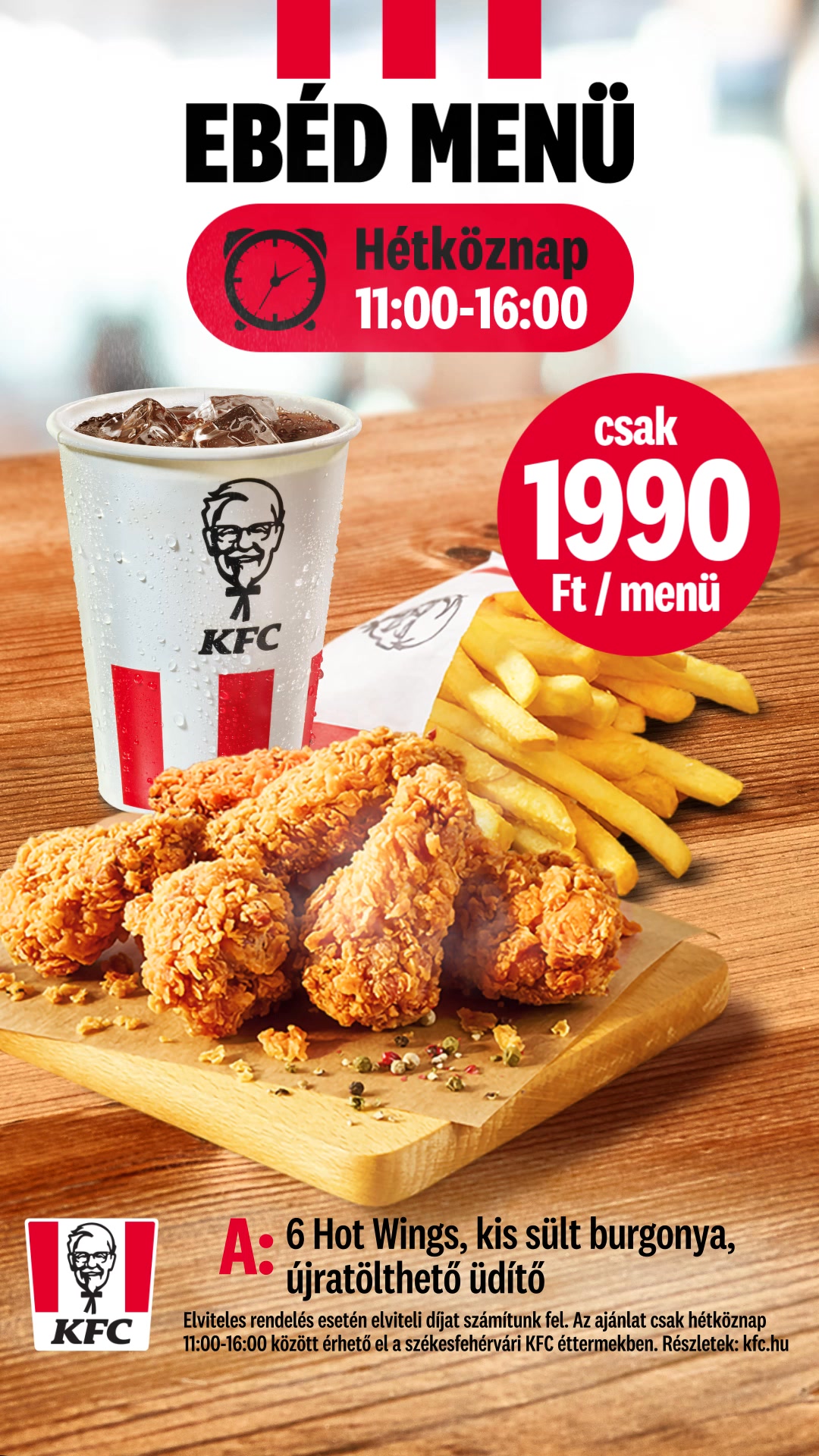 Ugorj be egy ebédre a KFC-be! 😉 Vár az Ebéd Menü Székesfehérváron ...