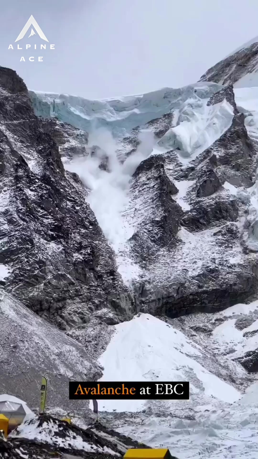 First time I have seen this kind of hit at Everest camp 2 during
